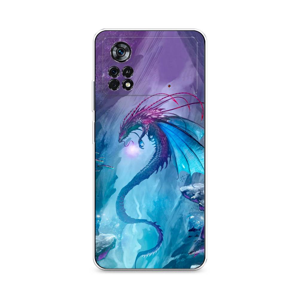

Чехол Awog на Poco X4 Pro 5G "Водный дракон", Разноцветный, 313150-2