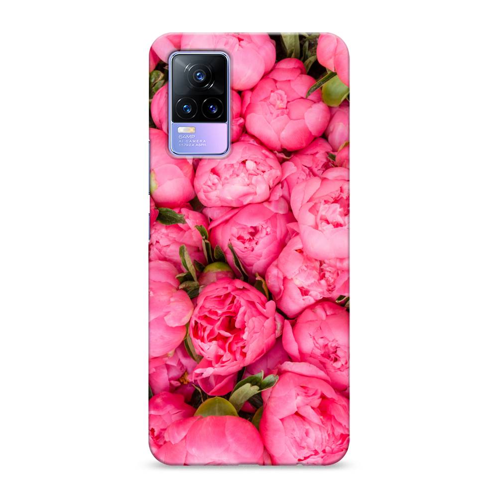 фото Пластиковый чехол "прекрасные пионы" на vivo v21e 4g awog