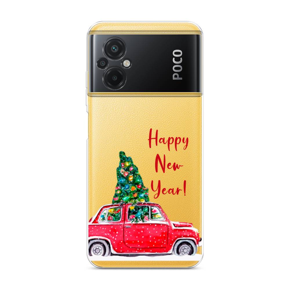 

Чехол на Xiaomi Poco M5 "Happy New Year", Красный;зеленый, 316450-5