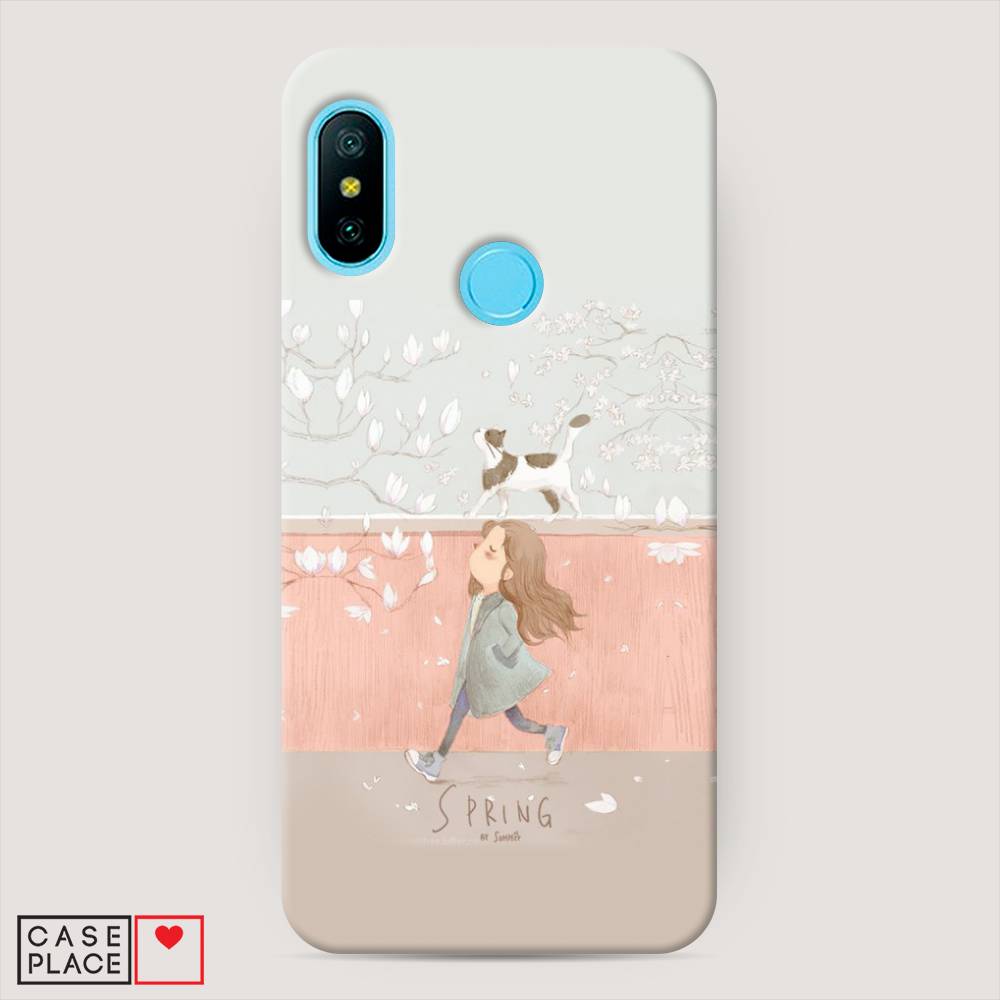 

Пластиковый чехол "Девочка-весна" на Xiaomi Redmi 6 Pro, 34020-5