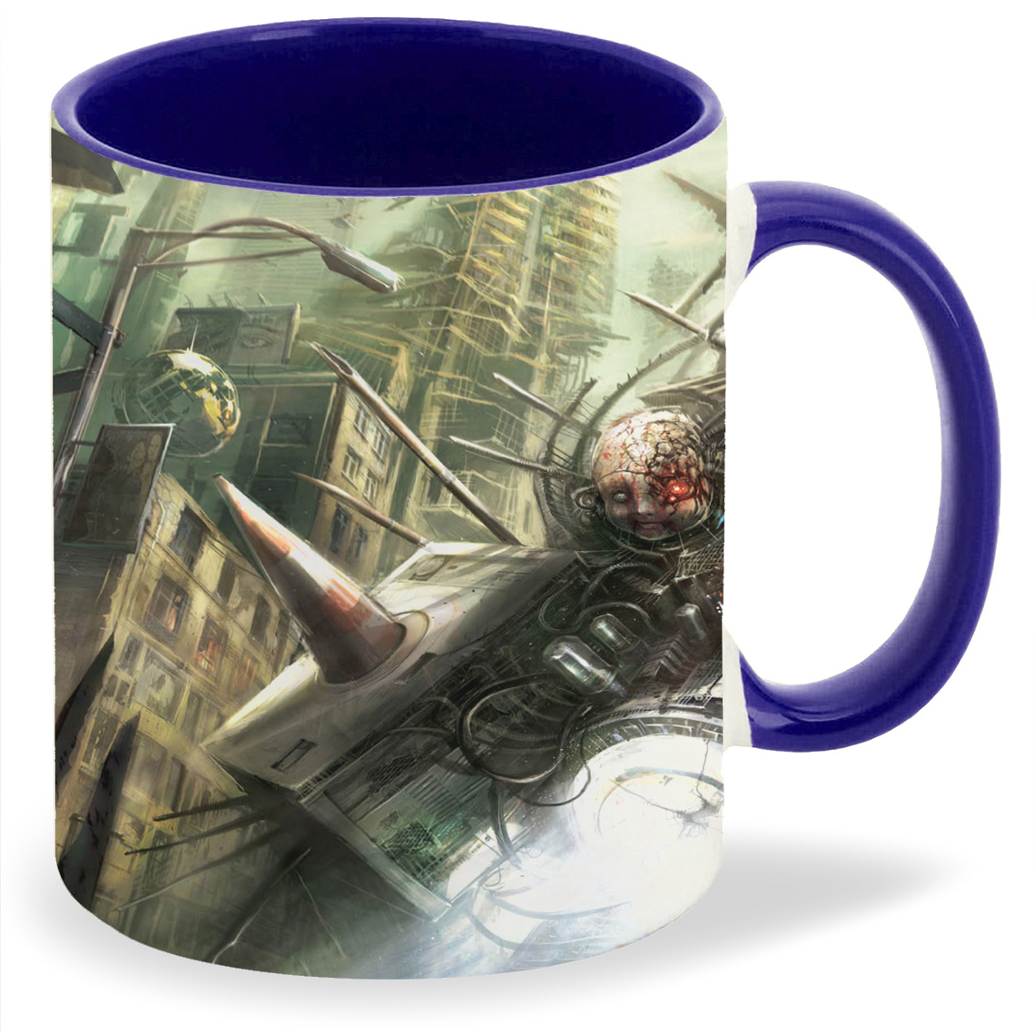 

Кружка CoolPodarok afterfall insanity Киборг Светофор Провода Город, afterfall insanity Киборг Светофор Провода Город