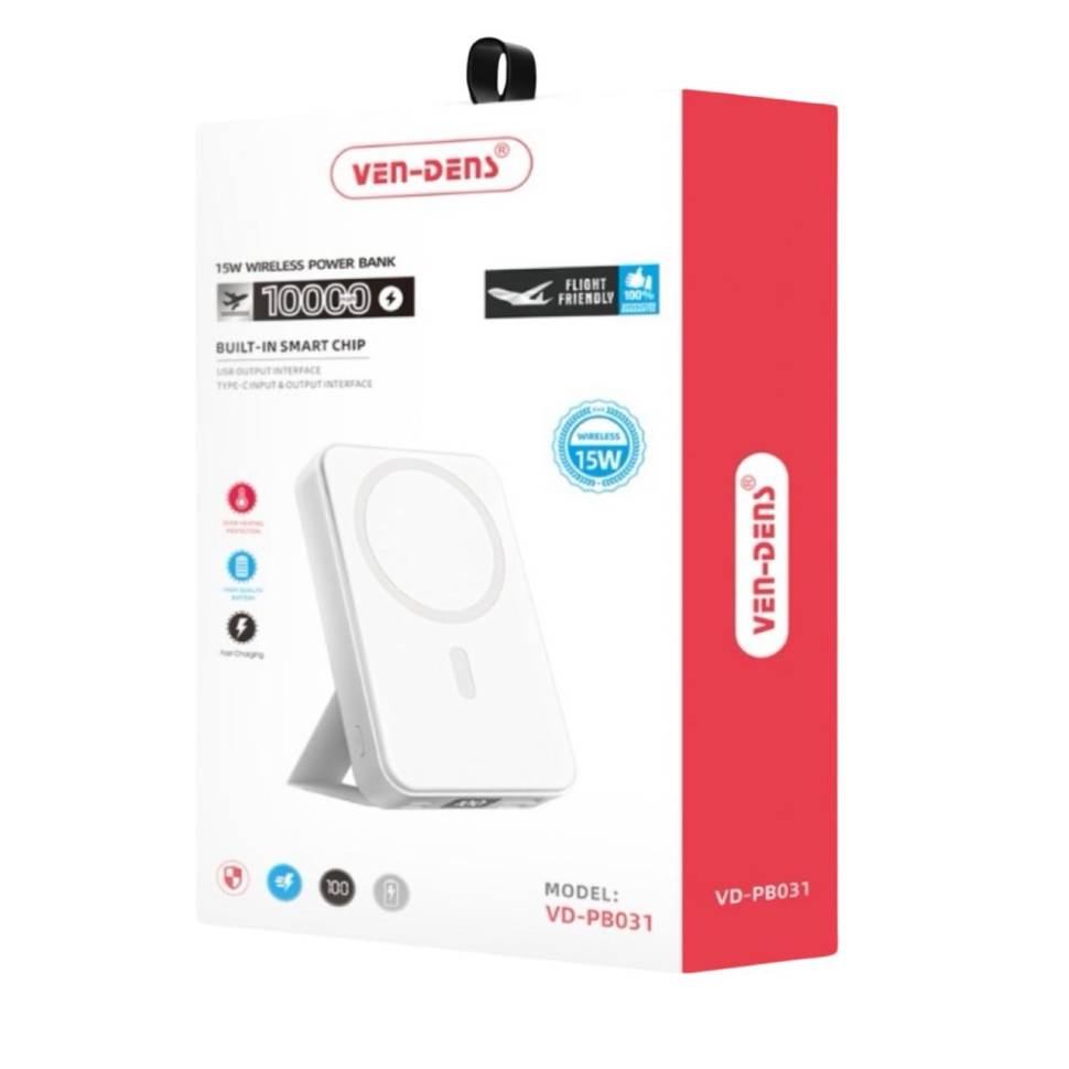 

Внешний аккумулятор Ven-Dens PB031 10000 мА/ч, белый (PB031), PB031