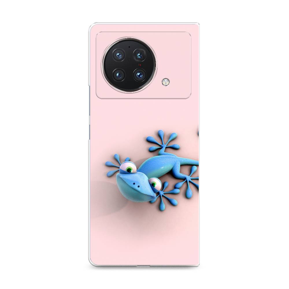 

Чехол Awog на Vivo X Fold "Голубая ящерка", Разноцветный, 266750-2