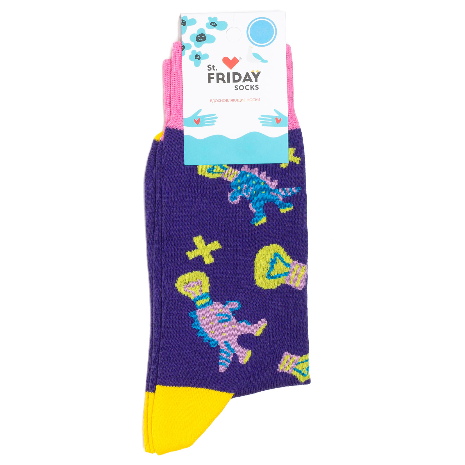 

Носки унисекс St. Friday Socks разноцветные, Lampozavri