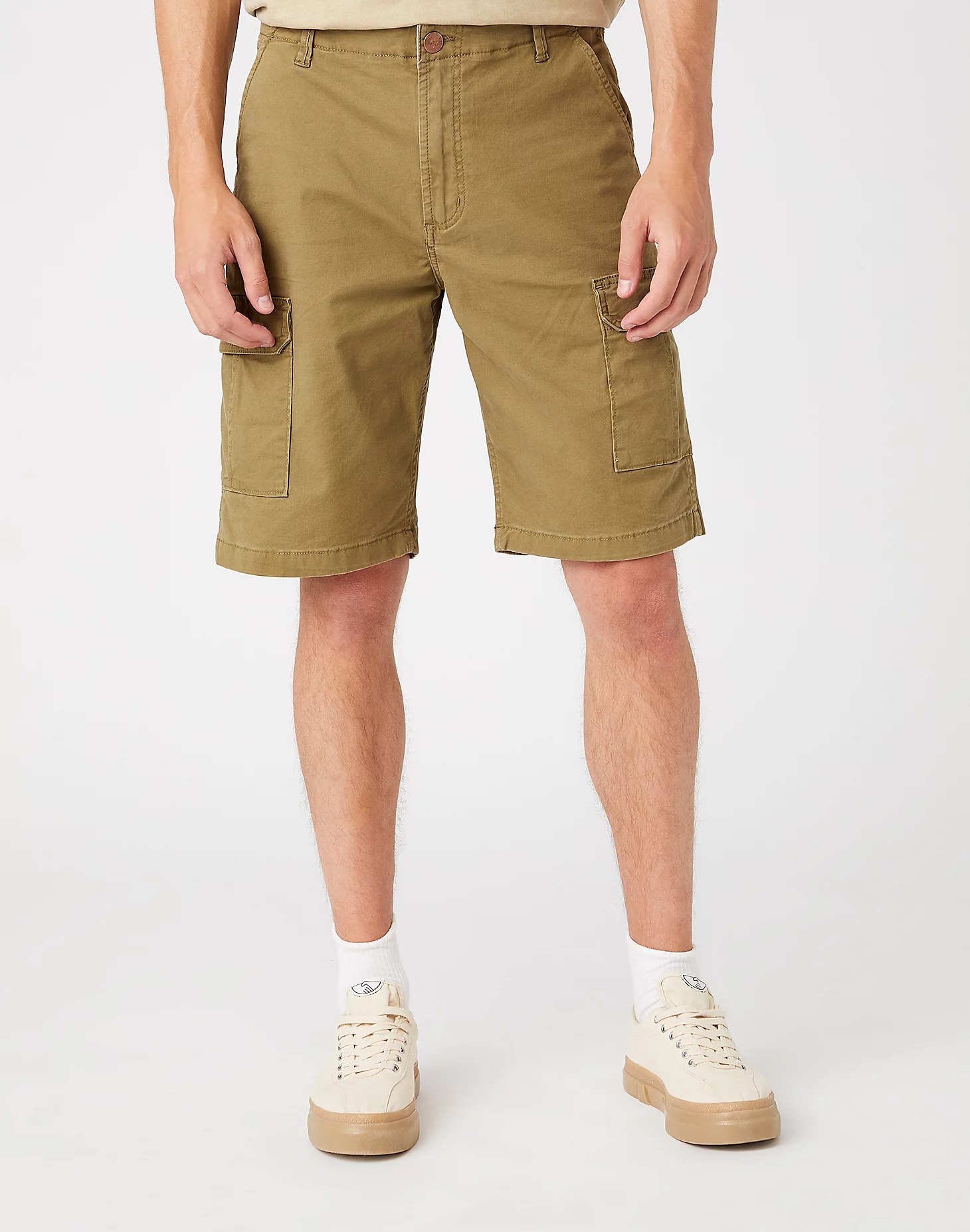 фото Шорты мужские wrangler casey cargo shorts коричневые 33