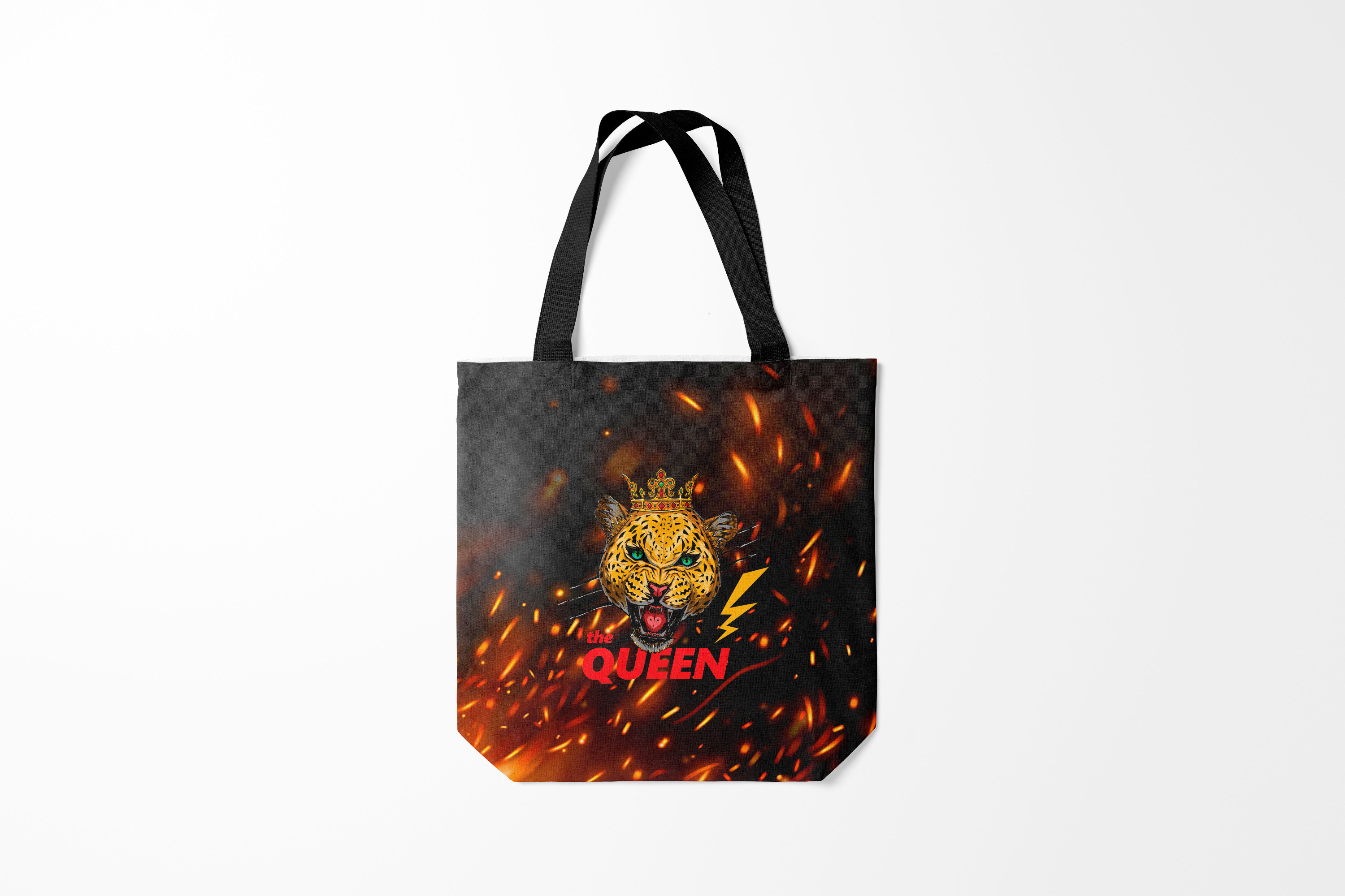 

Сумка шoппер унисекс Burnettie Крупные кошки the Queen, черный, Крупные кошки the Queen