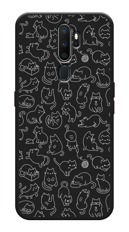 

Чехол Awog на Oppo A5/A9 2020 "Шкодливые котики", Разноцветный, 251352-1
