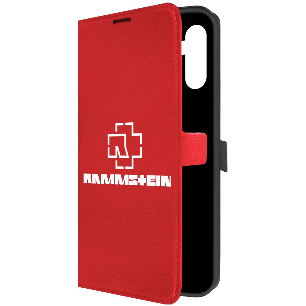 

Чехол-книжка Krutoff Eco Book для Samsung Galaxy A04s Rammstein, Красный