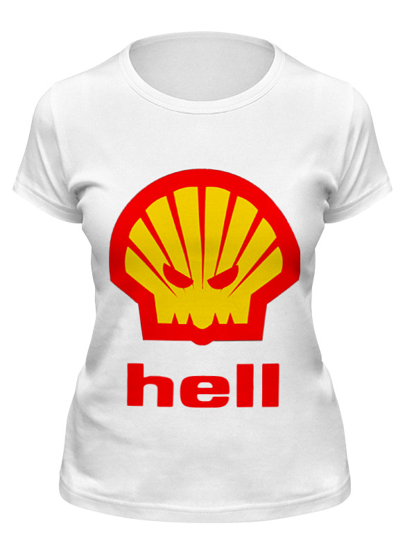 

Футболка женская Printio Hell (ад) белая S, Белый, Hell (ад)