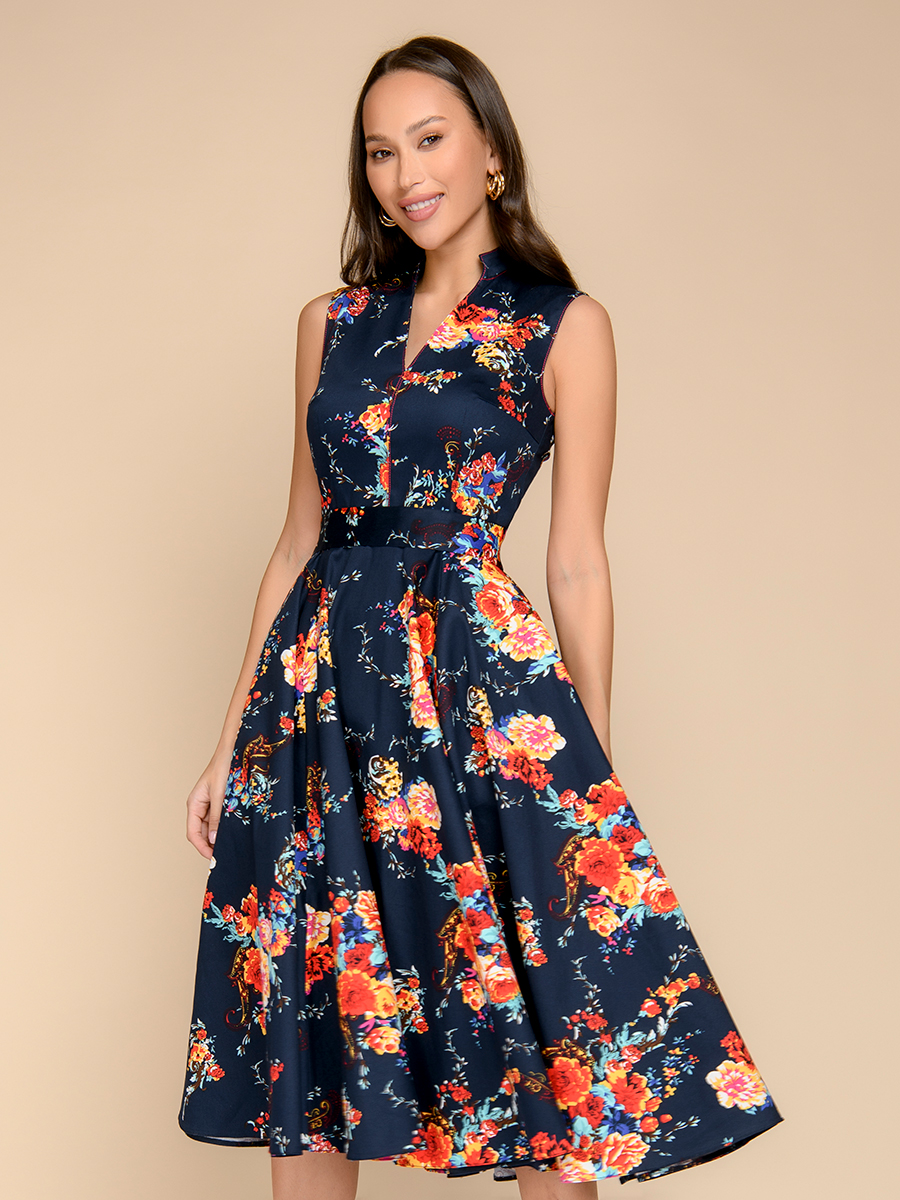 фото Платье женское 1001dress 0100560 синее 46 ru