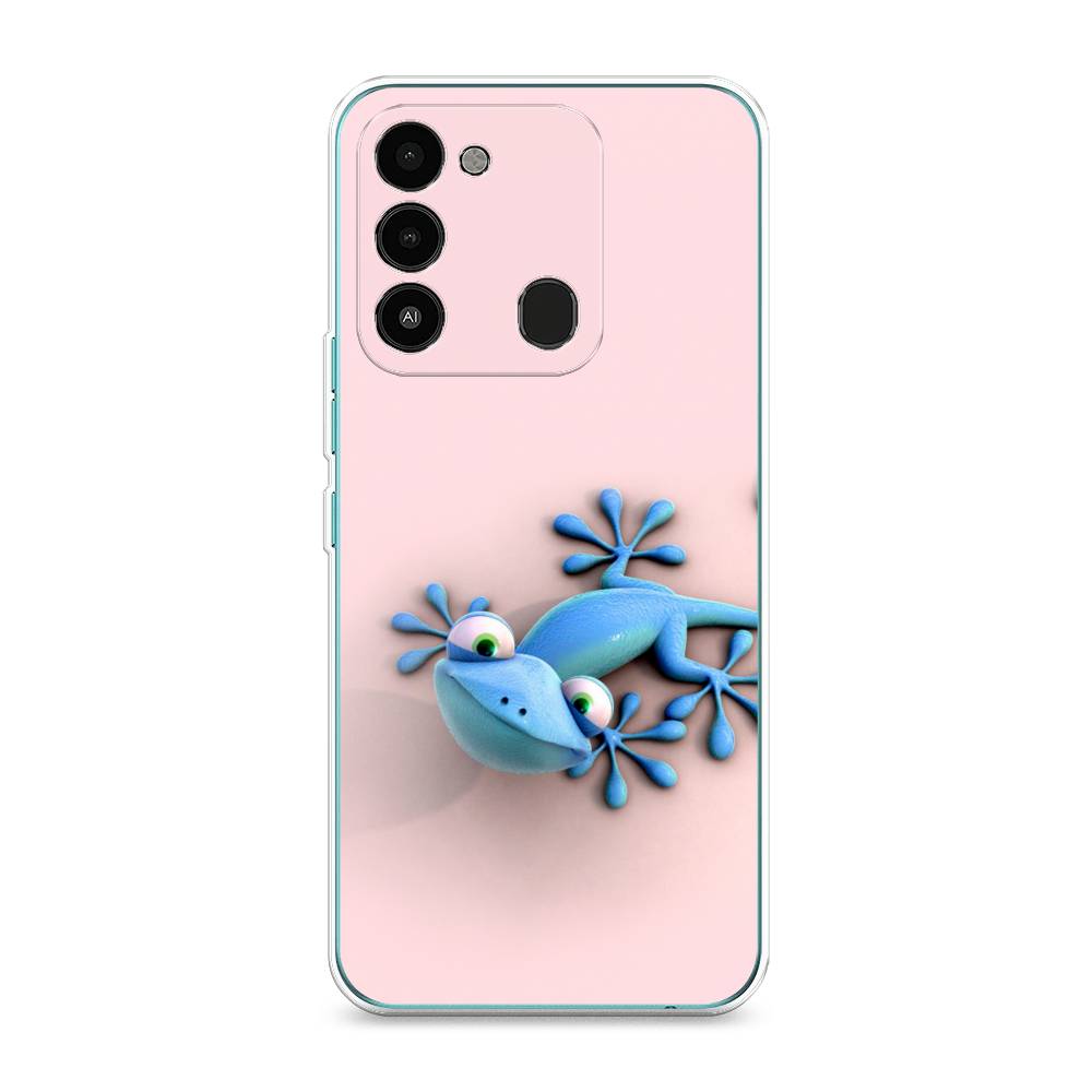 

Чехол Awog на Tecno Spark Go 2022/8С/9 "Голубая ящерка", Разноцветный, 301250-2
