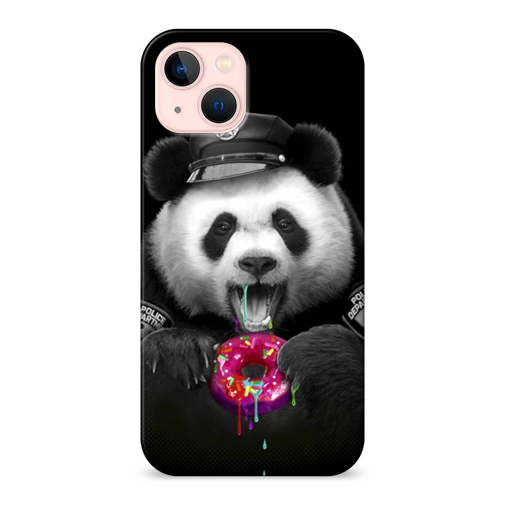 

Пластиковый чехол "Панда police" на Apple iPhone 13, 14220-1