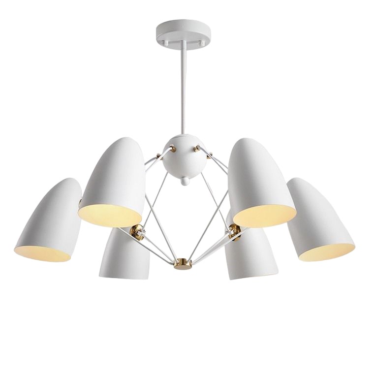

Люстра Свет Luxury 1841-6 WH D80H31-61 6хE27х60W, 1841-6 WH