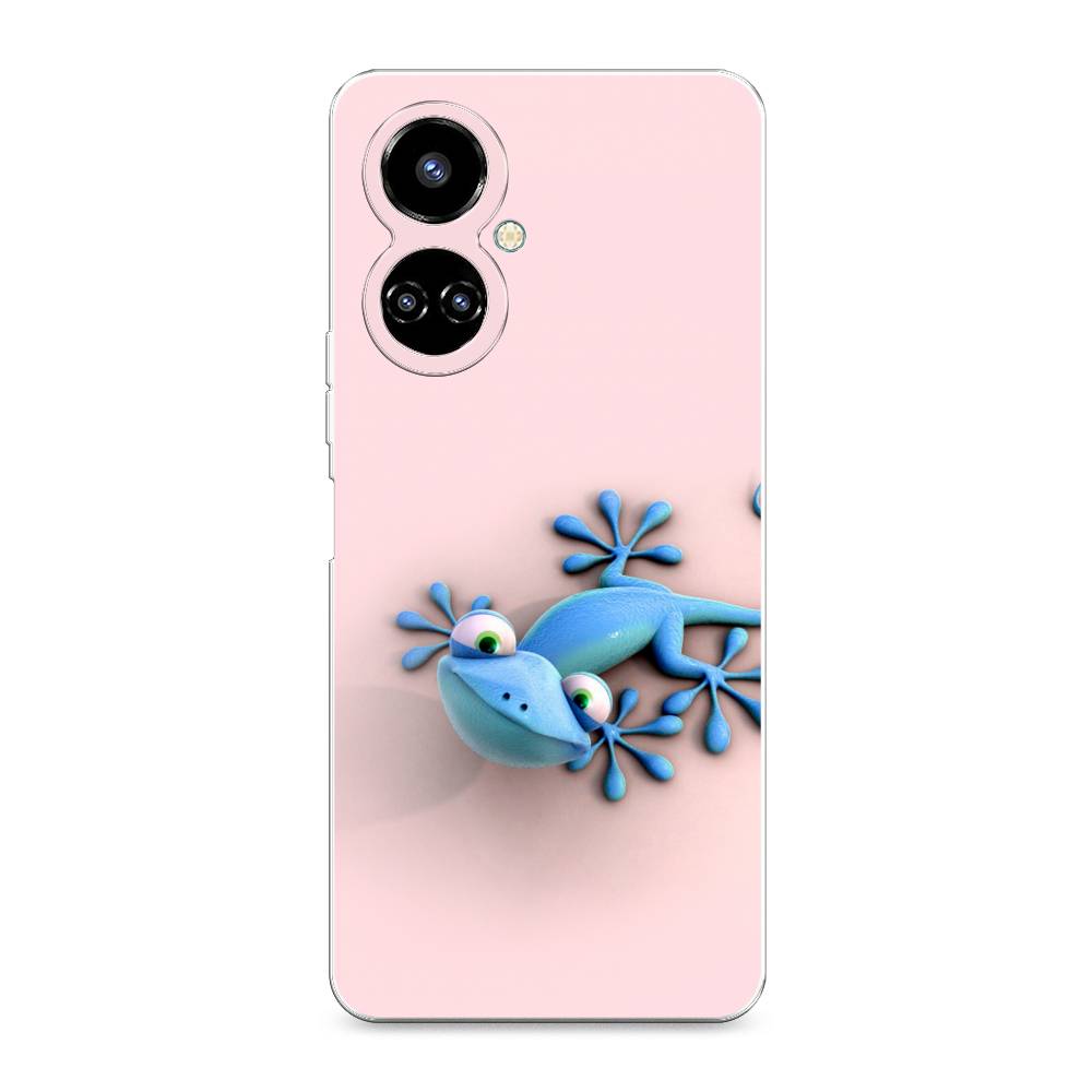 

Чехол Awog на Tecno Camon 19/19 Pro 4G "Голубая ящерка", Разноцветный, 302250-2