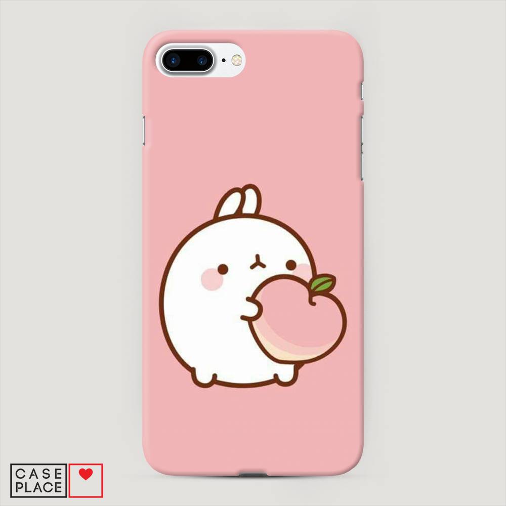 

Пластиковый чехол "Кролик с персиком" на Apple iPhone 7 Plus, 10720-1
