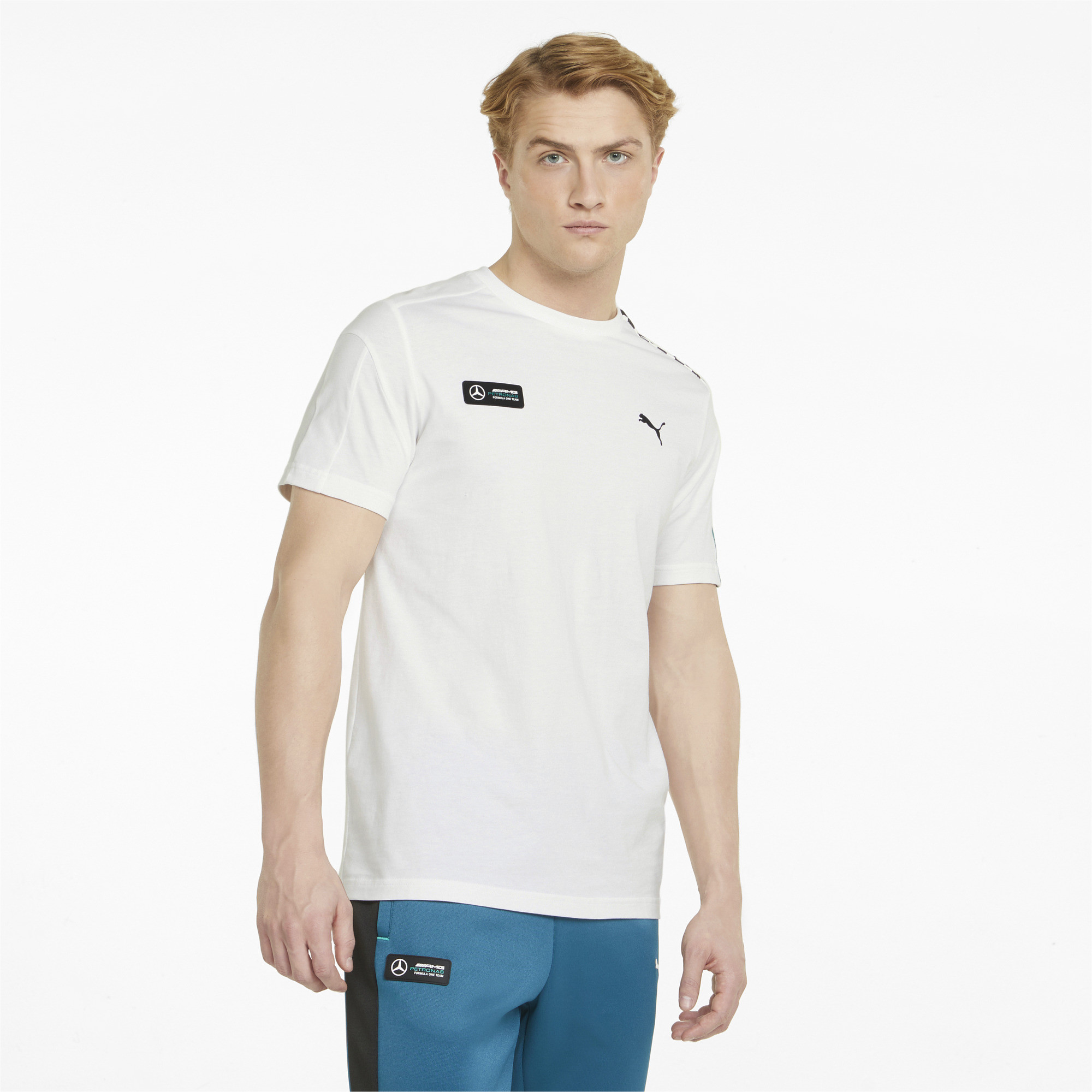 фото Футболка мужская puma mapf1 t7 tee белая xl