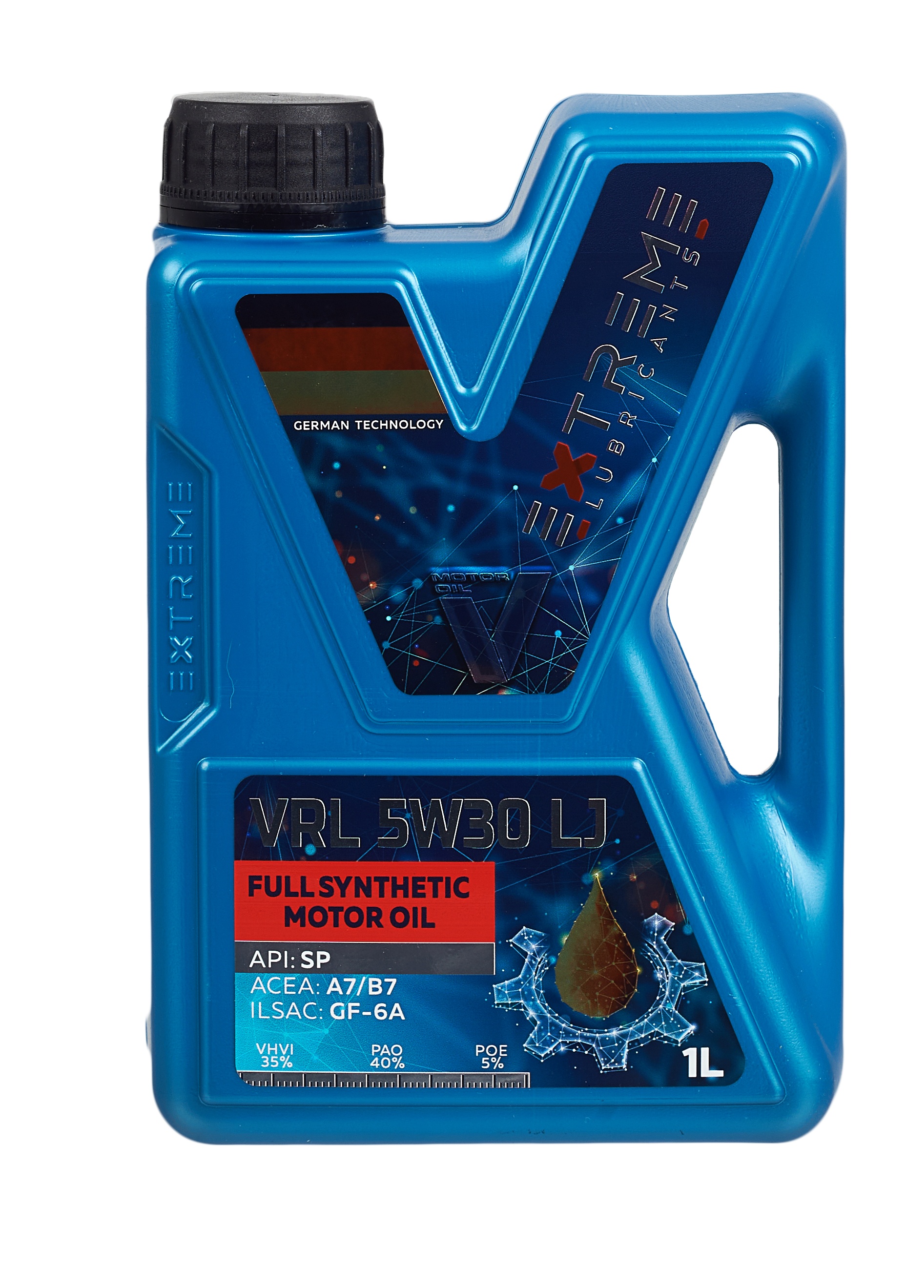 фото Моторное масло extreme vrl 5w-30 lj (1 л) exvrl5w30lj1l extreme lubricants