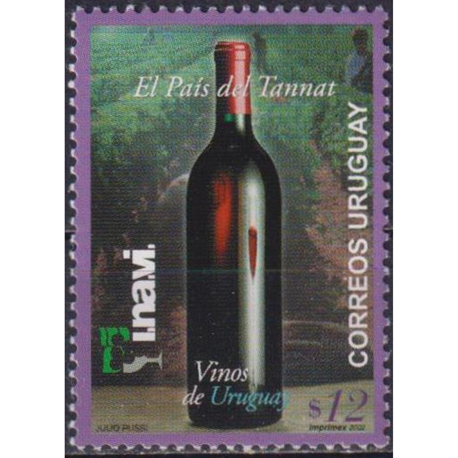 

Почтовые марки Уругвай 125-летие производителей вина Tannat Вино