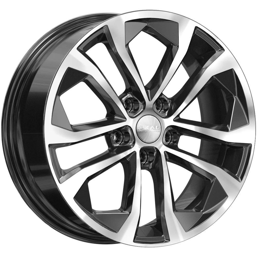 

Колесный диск SKAD Тукан 7x17 ET48 5x114.3 D67.1 алмаз, арт. 4081405, Черный;серебристый, Тукан
