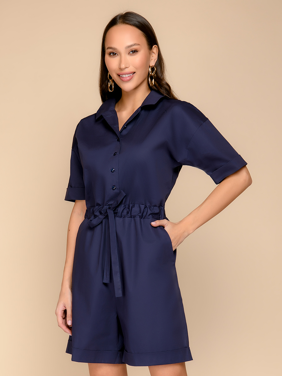 

Комбинезон женский 1001dress 0102667 синий 46 RU, 0102667