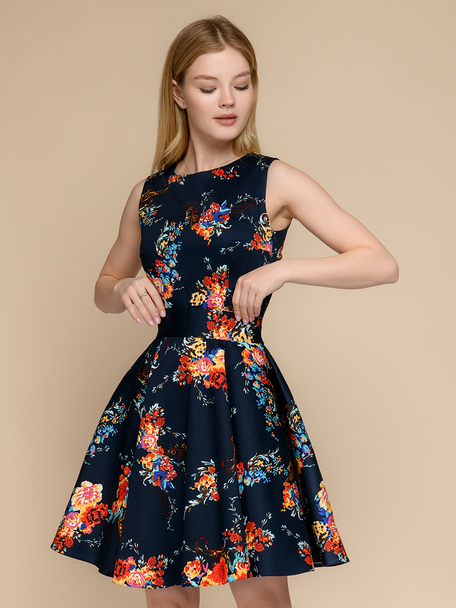 фото Платье женское 1001dress 0102508 синее 50 ru