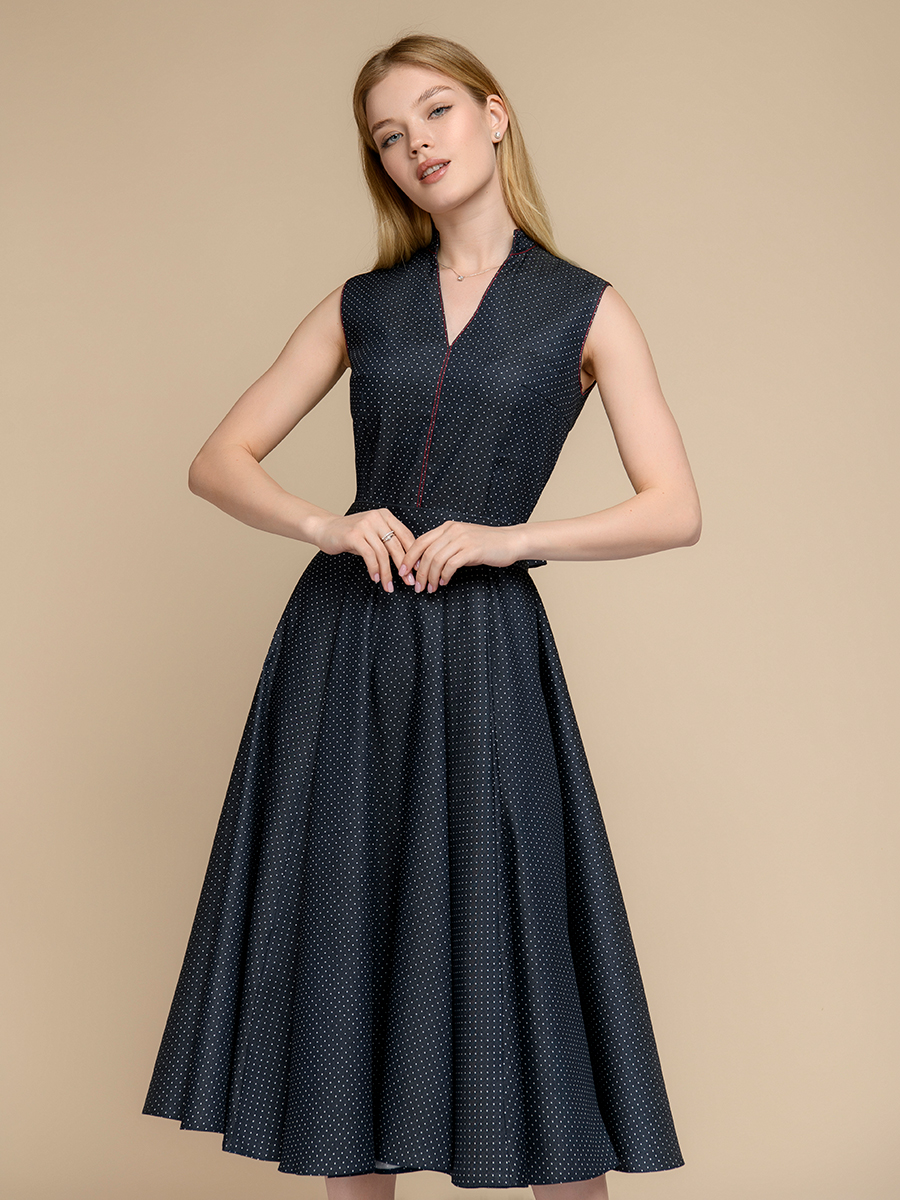 

Платье женское 1001dress 0100560 синее 48 RU, 0100560