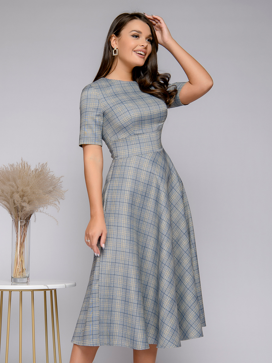 

Платье женское 1001dress 0132101-02067 серое 44 RU, 0132101-02067