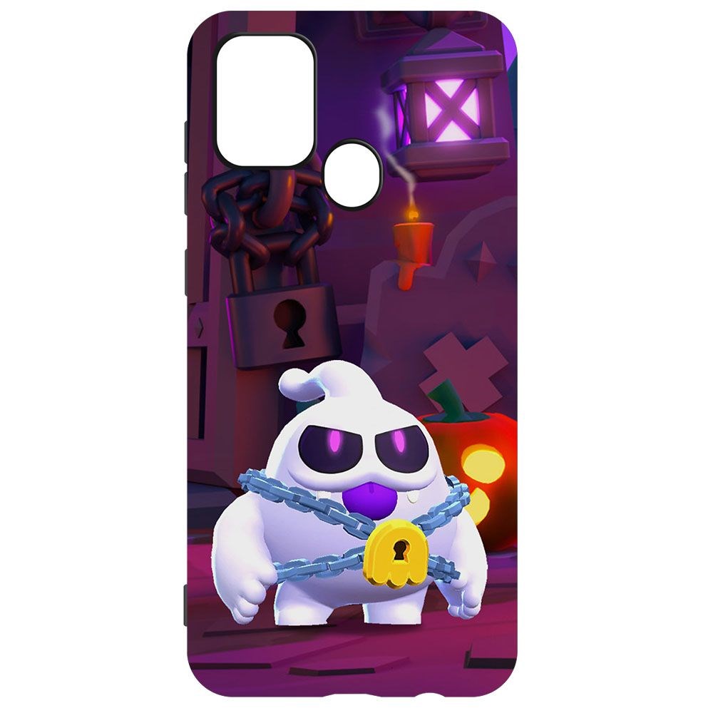 фото Чехол-накладка krutoff brawl stars - призрак скуик для samsung galaxy a21s (a217)