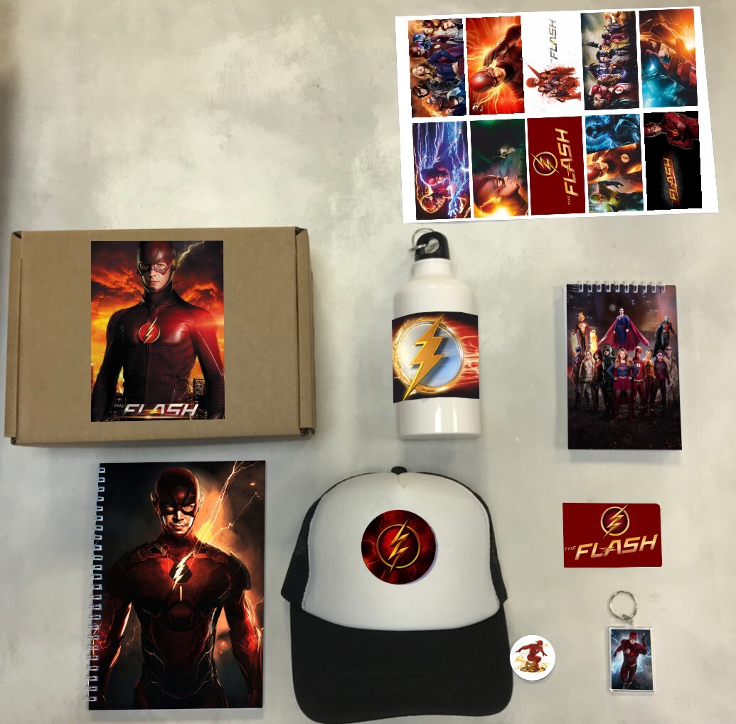 

Бокс с подарком принт Флэш, The Flash, TF0008, 8 предметов