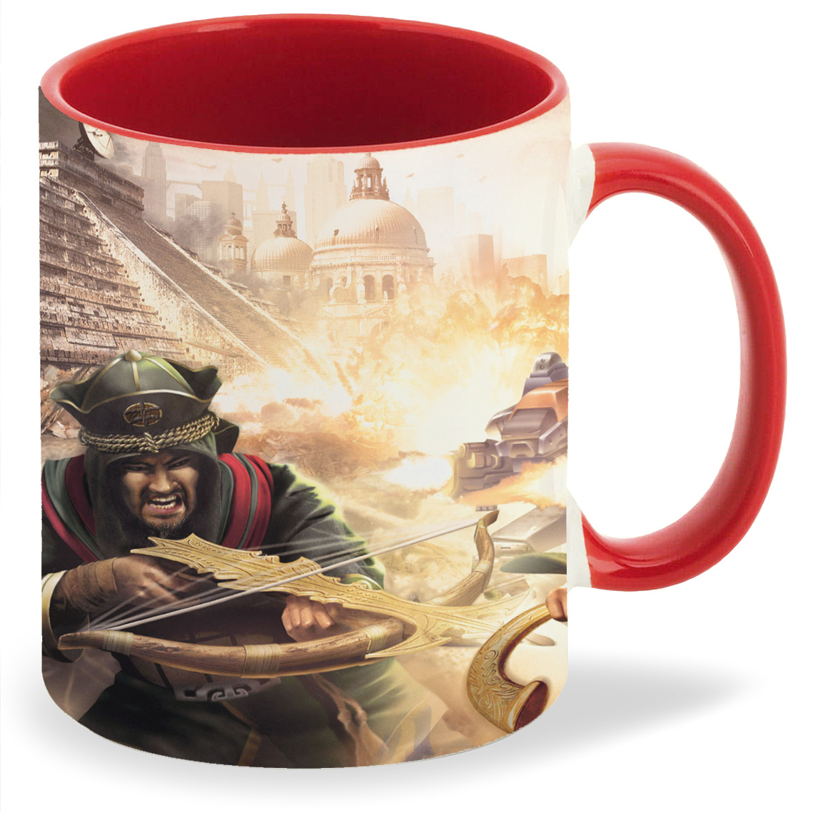 

Кружка CoolPodarok empire earth Девушка с рогами Арбалет, empire earth Девушка с рогами Арбалет