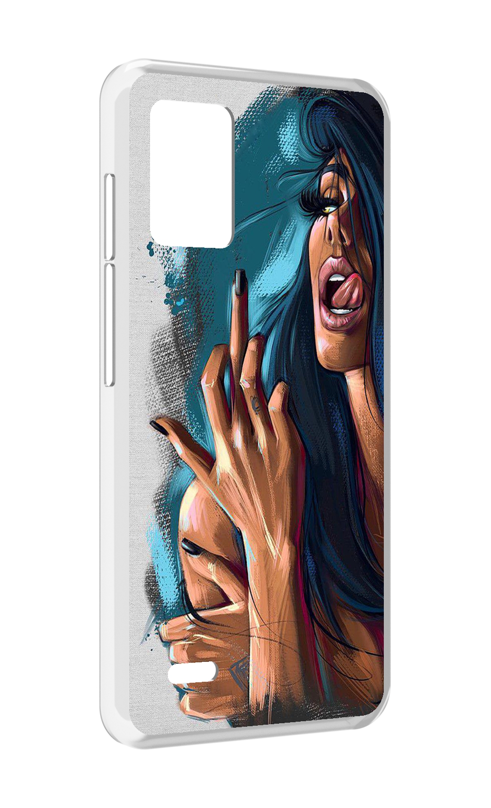 

Чехол MyPads Девушка-нарисованная-дерзкая женский для UMIDIGI Bison X10S / Bison X10G, Прозрачный, Tocco