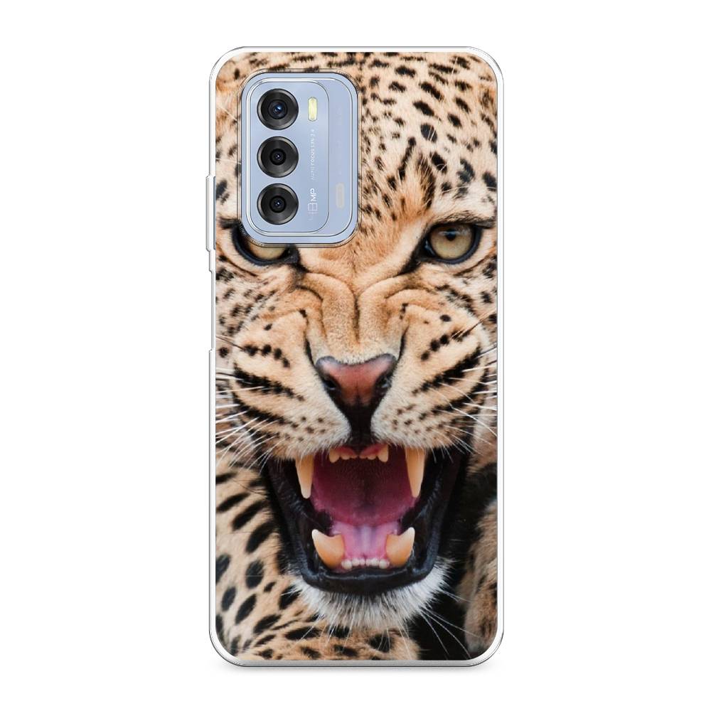 

Чехол для ZTE Blade V40 "Леопард 3d", Бежевый;черный, 136150-6
