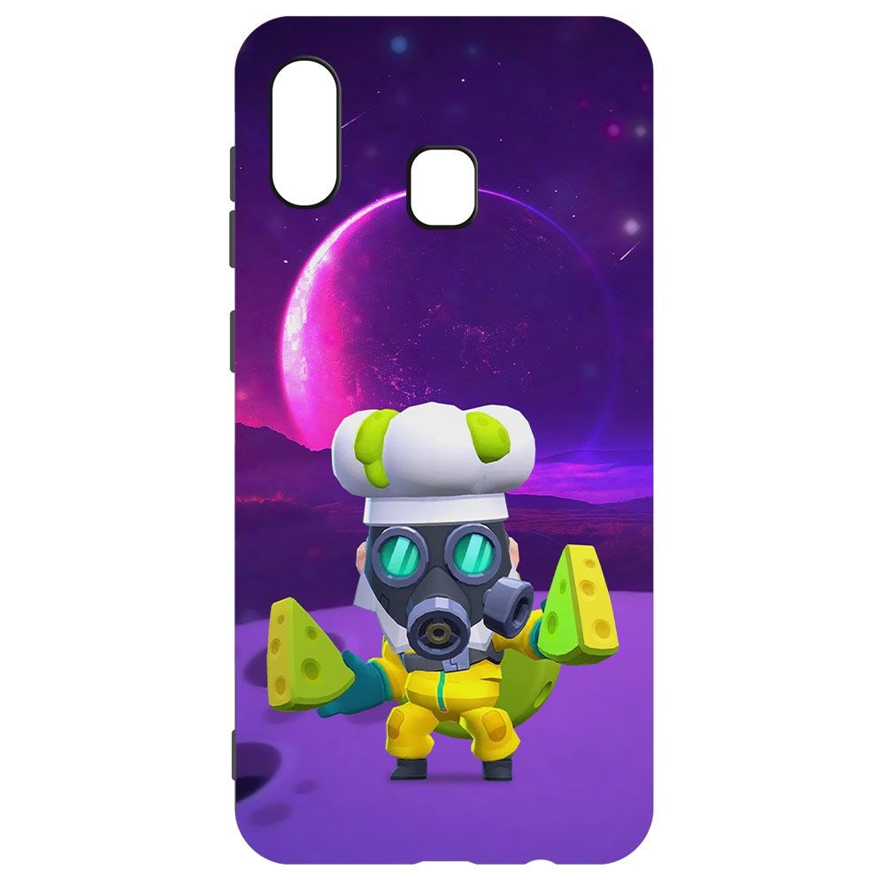 Чехол-накладка Krutoff Brawl Stars - Майк с плесенью для Samsung Galaxy A20 (A205)