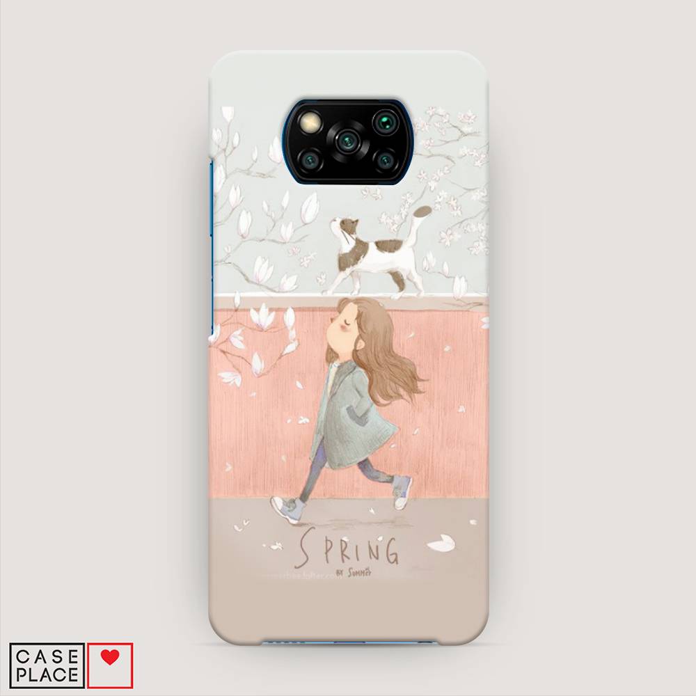 

Пластиковый чехол "Девочка-весна" на Xiaomi Poco X3 NFC, 39220-5