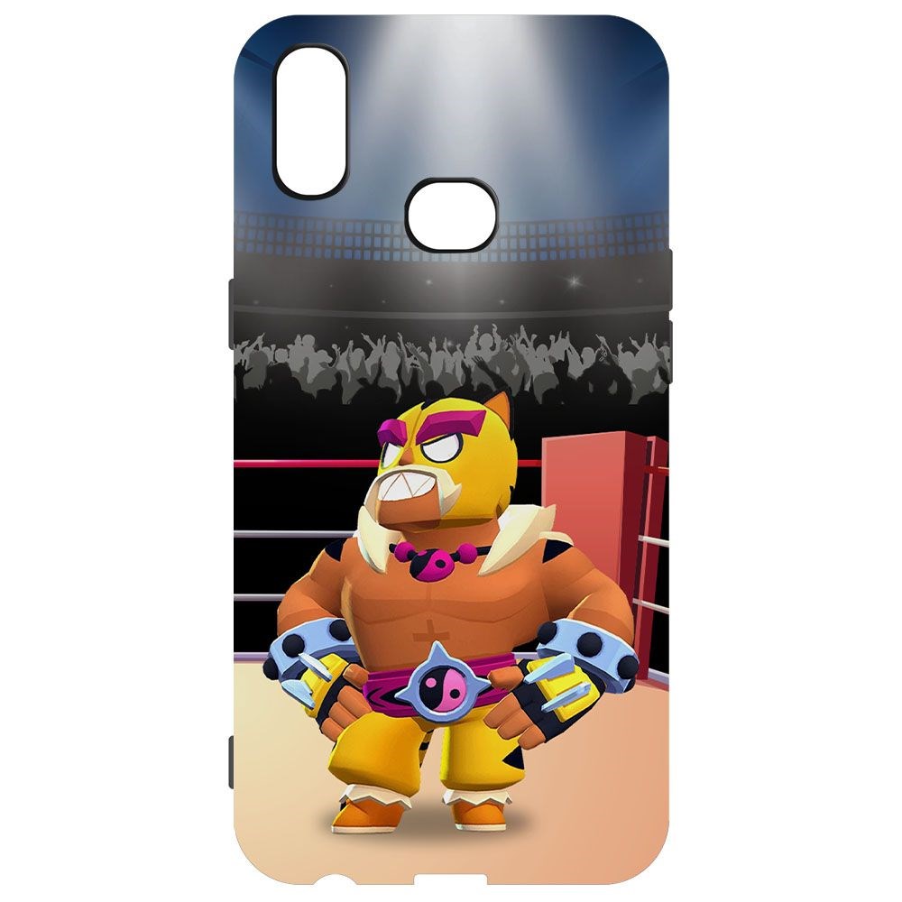 

Чехол-накладка Krutoff Brawl Stars - Эль Тигро для Samsung Galaxy A10s (A107), Черный