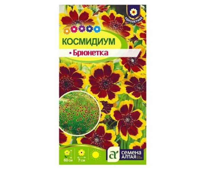 

Семена космидиум Семена Алтая Брюнетка 00-00016484 1 уп., Брюнетка