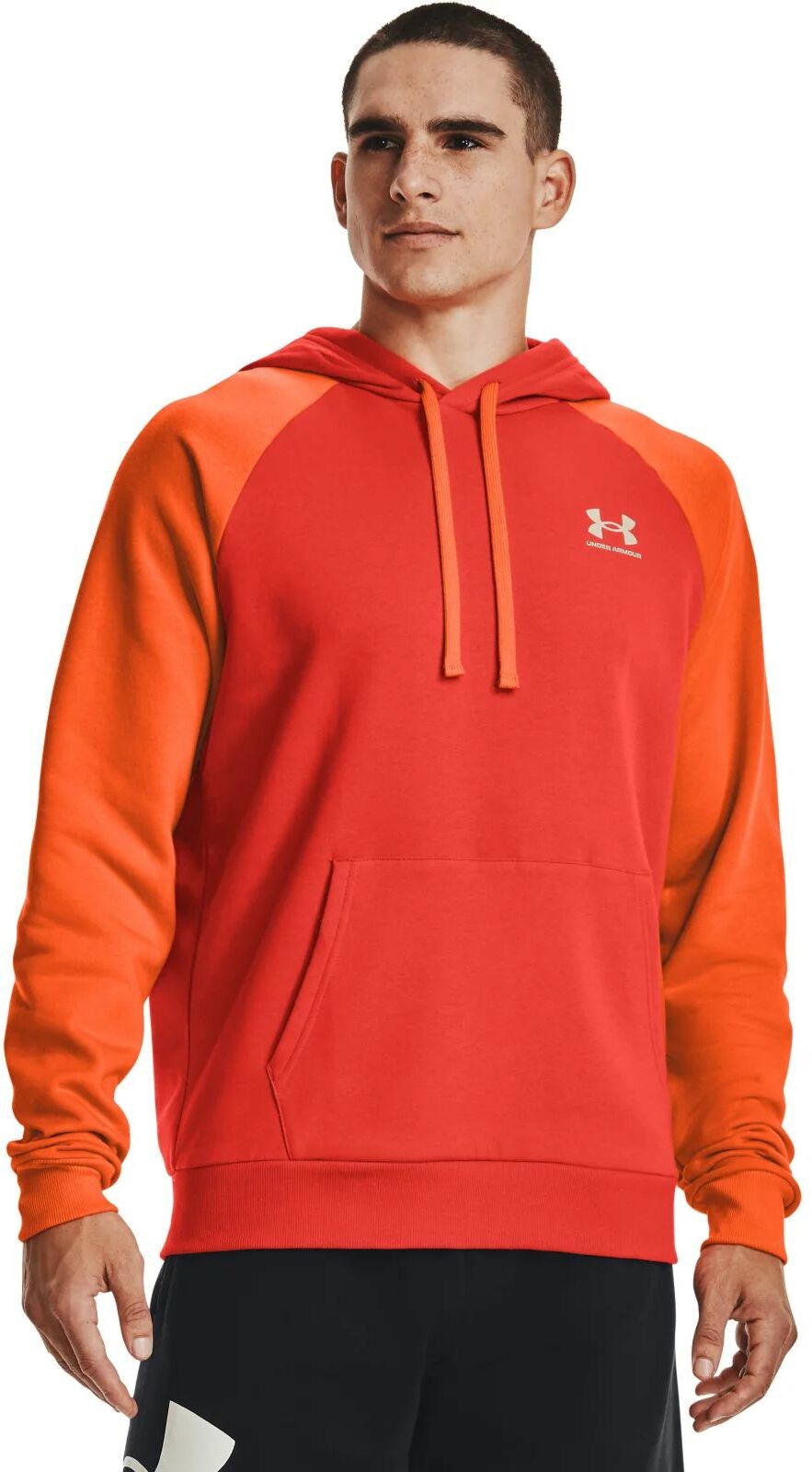 

Худи мужское Under Armour Ua Rival Flc Colorblock Hoodie красное SM, Красный, Ua Rival Flc Colorblock Hoodie