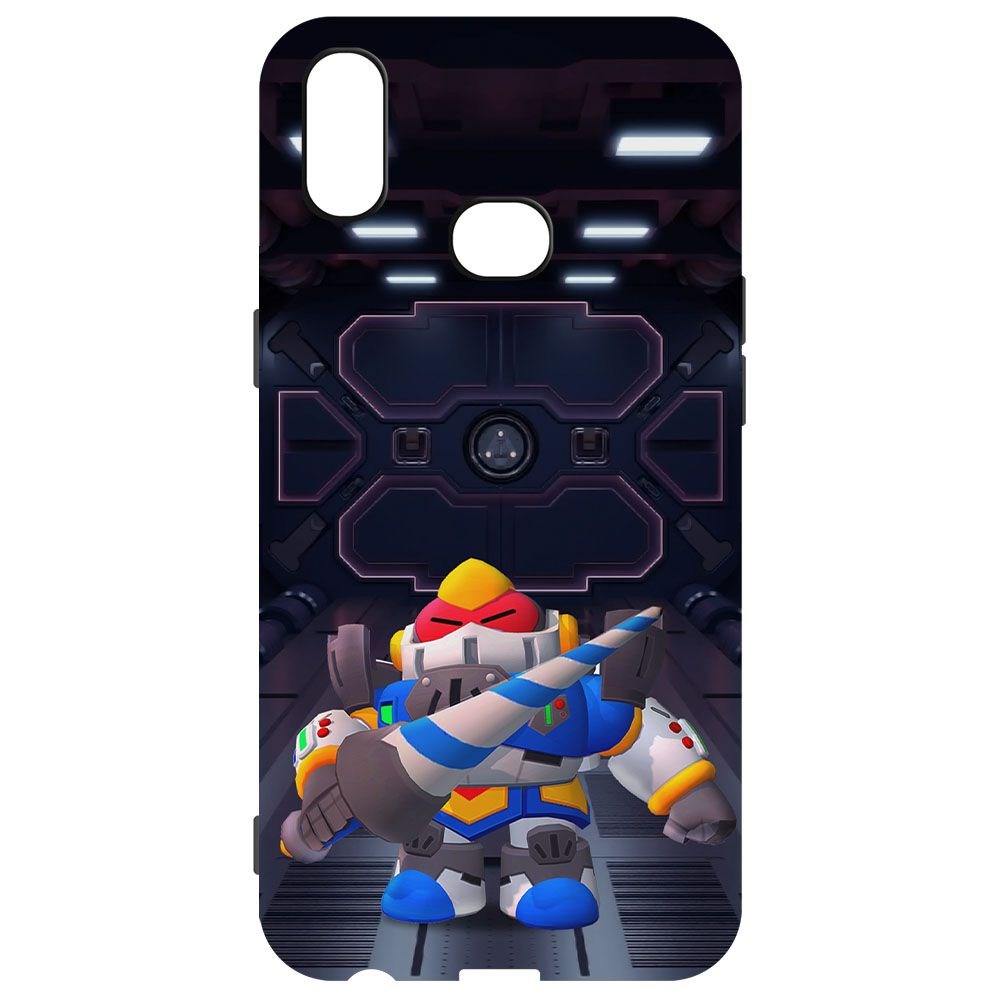 

Чехол-накладка Krutoff Brawl Stars - Паладин Вольт-Меха для Samsung Galaxy A10s (A107), Черный