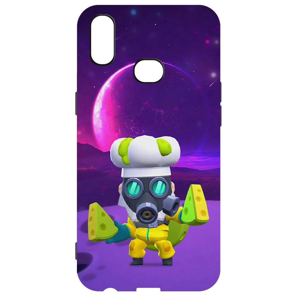

Чехол-накладка Krutoff Brawl Stars - Майк с плесенью для Samsung Galaxy A10s (A107), Черный