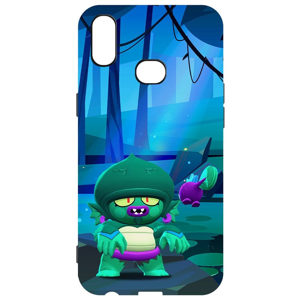 

Чехол-накладка Krutoff Brawl Stars - Болотный Джин для Samsung Galaxy A10s (A107), Черный
