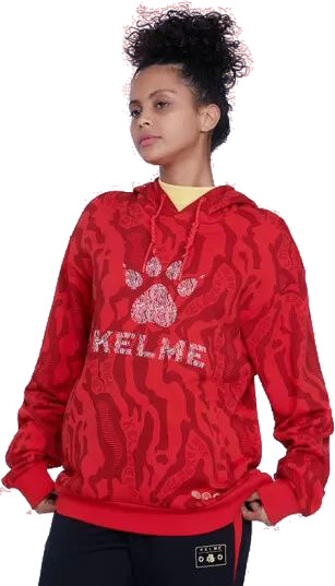 Худи женское KELME Hoodie красное L