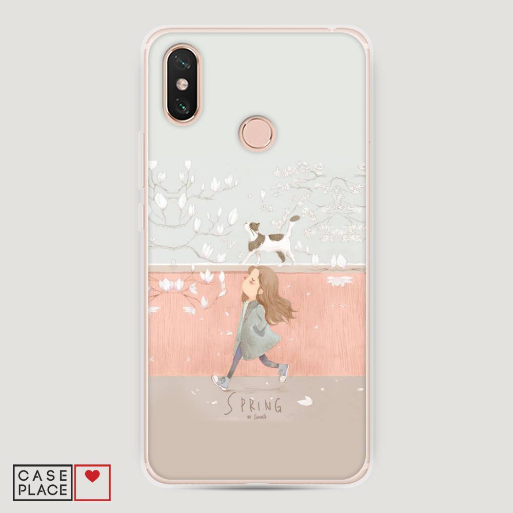 

Пластиковый чехол "Девочка-весна" на Xiaomi Mi Max 3