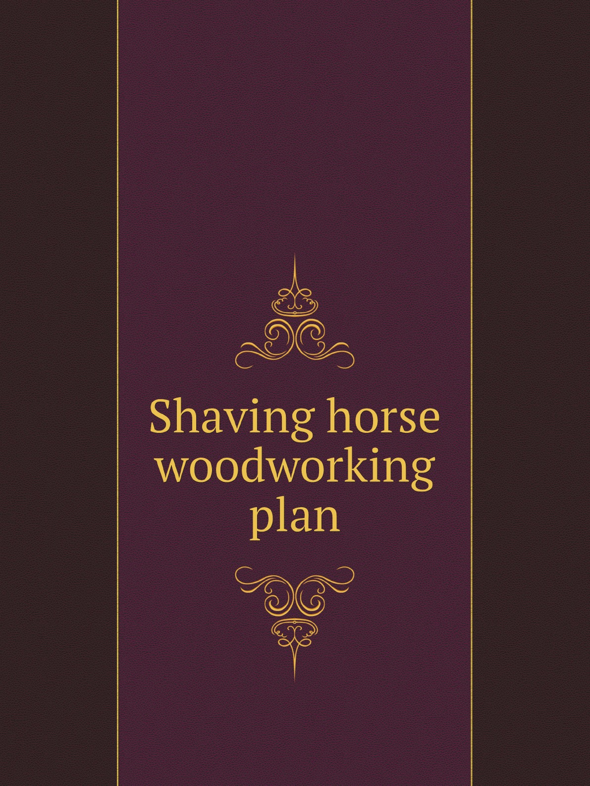 

Shaving horse woodworking plan