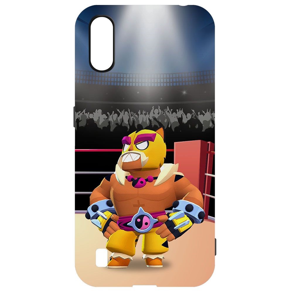 

Чехол-накладка Krutoff Brawl Stars - Эль Тигро для Samsung Galaxy M01 (M015), Черный