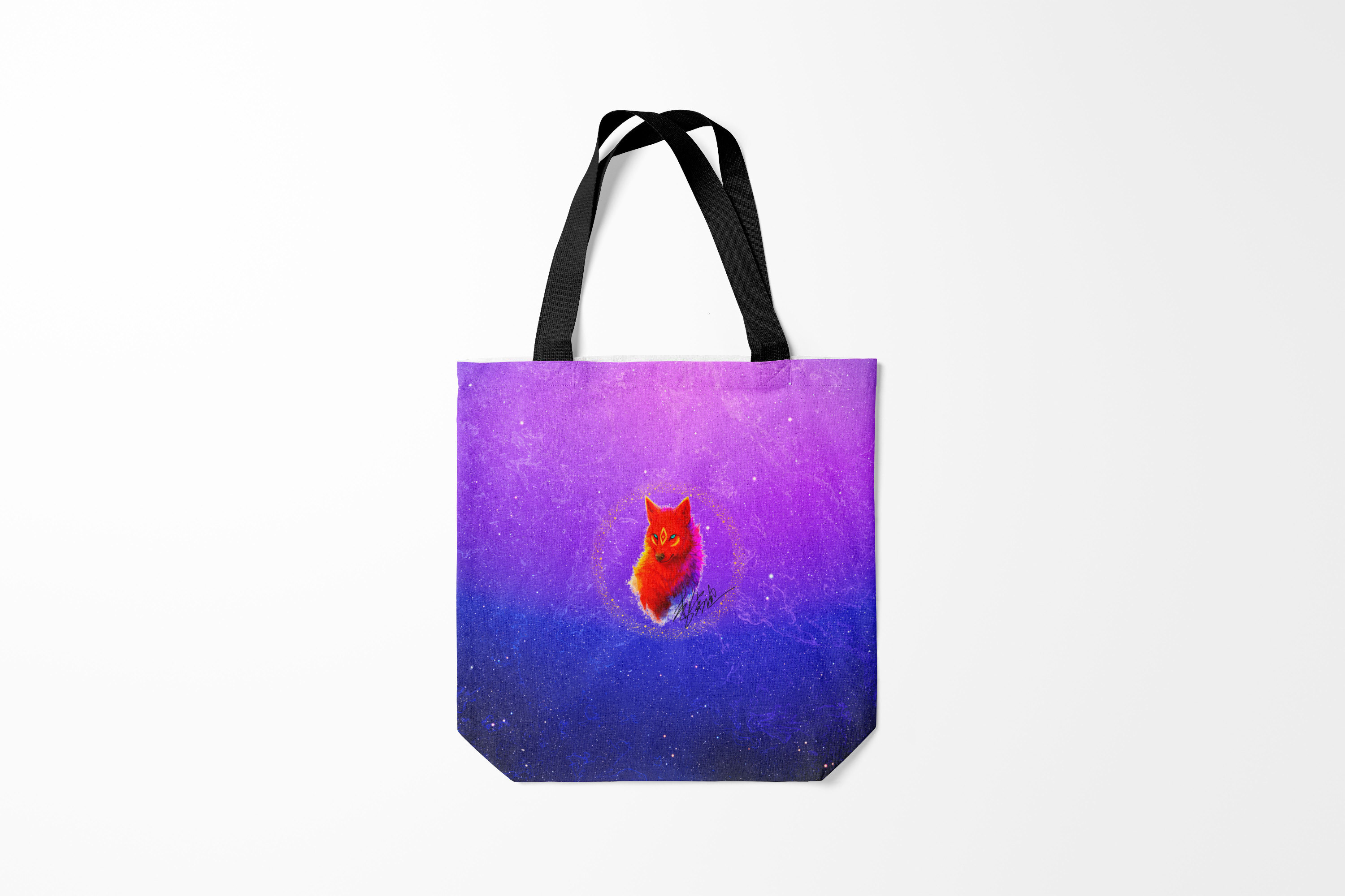 

Сумка шoппер унисекс Burnettie Лисы MAGIC FOX, фиолетовый, Лисы MAGIC FOX