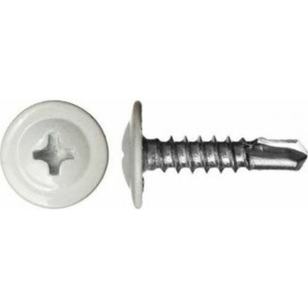 

Усиленный саморез-сверло Daxmer ПШС 4,2x16 RAL 9003 1000 шт.