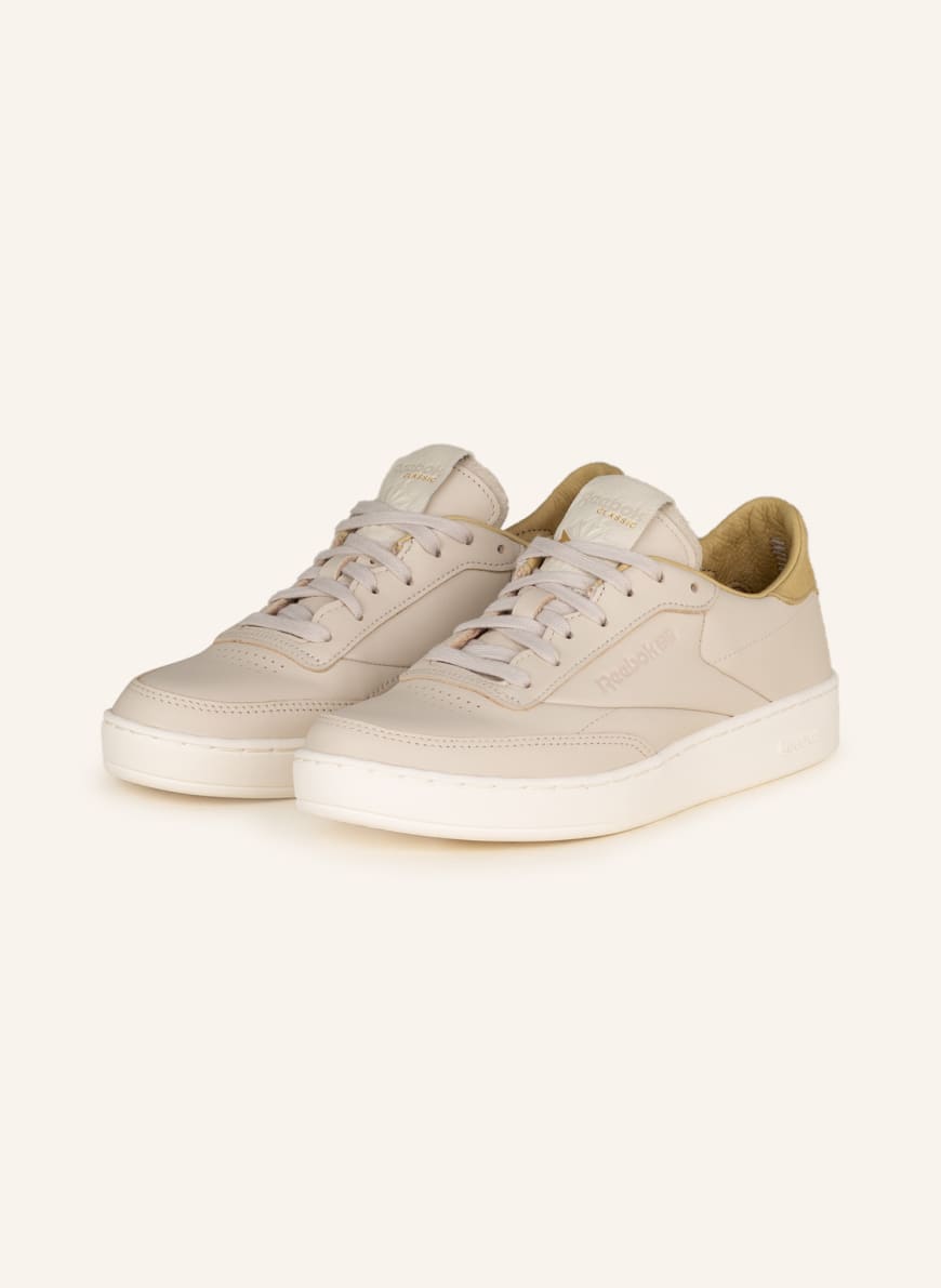 

Кеды женские Reebok 1001234085 бежевые 37.5 RU (доставка из-за рубежа), 1001234085