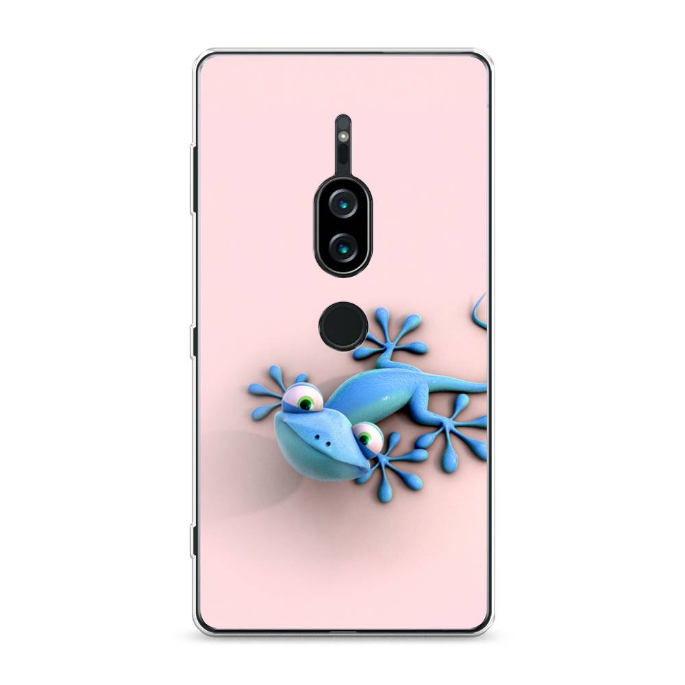 

Силиконовый чехол "Голубая ящерка" на Sony Xperia XZ2 Premium, 53350-2