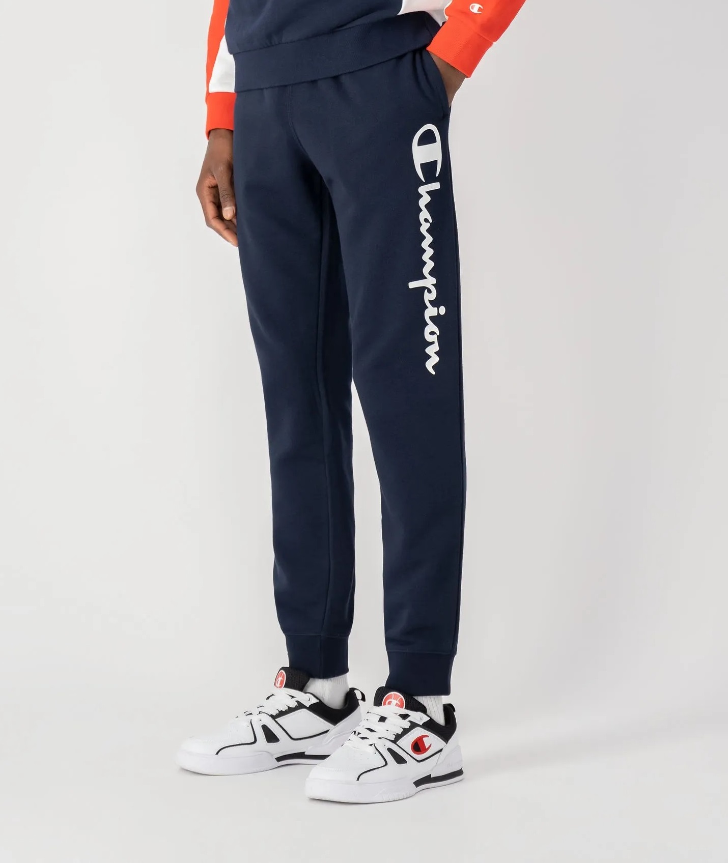 фото Спортивные брюки мужские champion rib cuff pants черные l