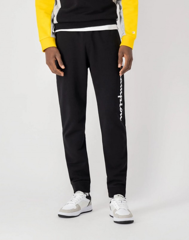 фото Спортивные брюки мужские champion rib cuff pants черные m